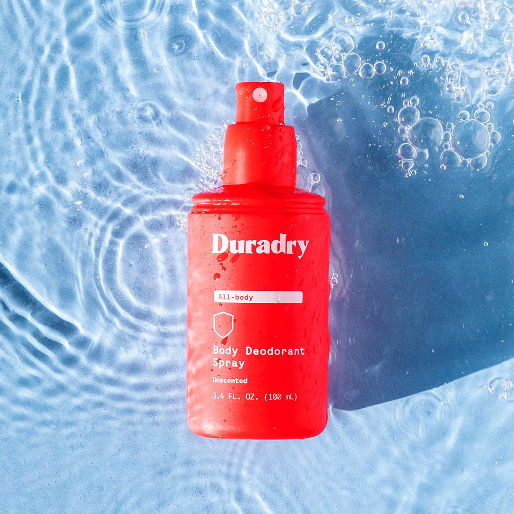 Duradry multi-area application visual for all-over odor protection.