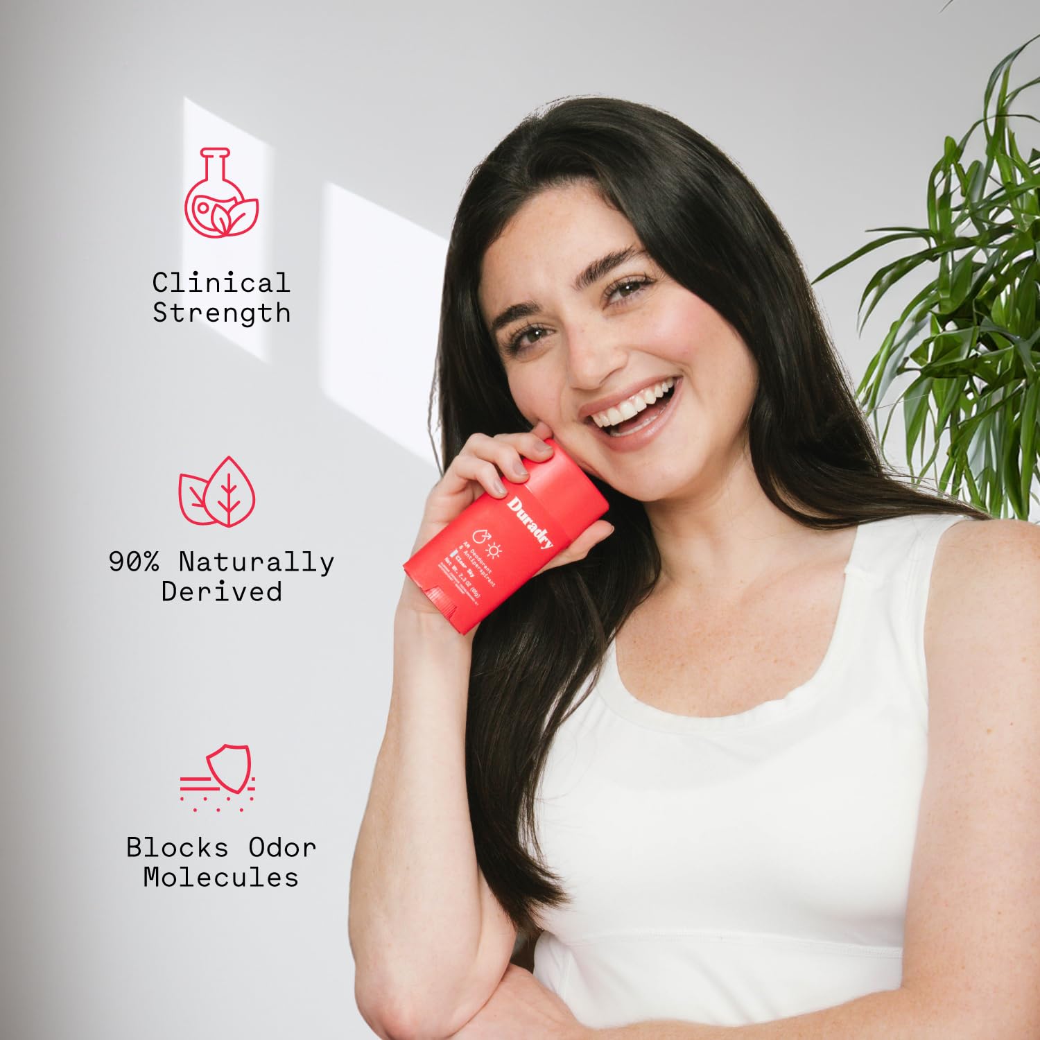 Duradry talc-free silicone-free formula for comfortable, irritation-free wear.