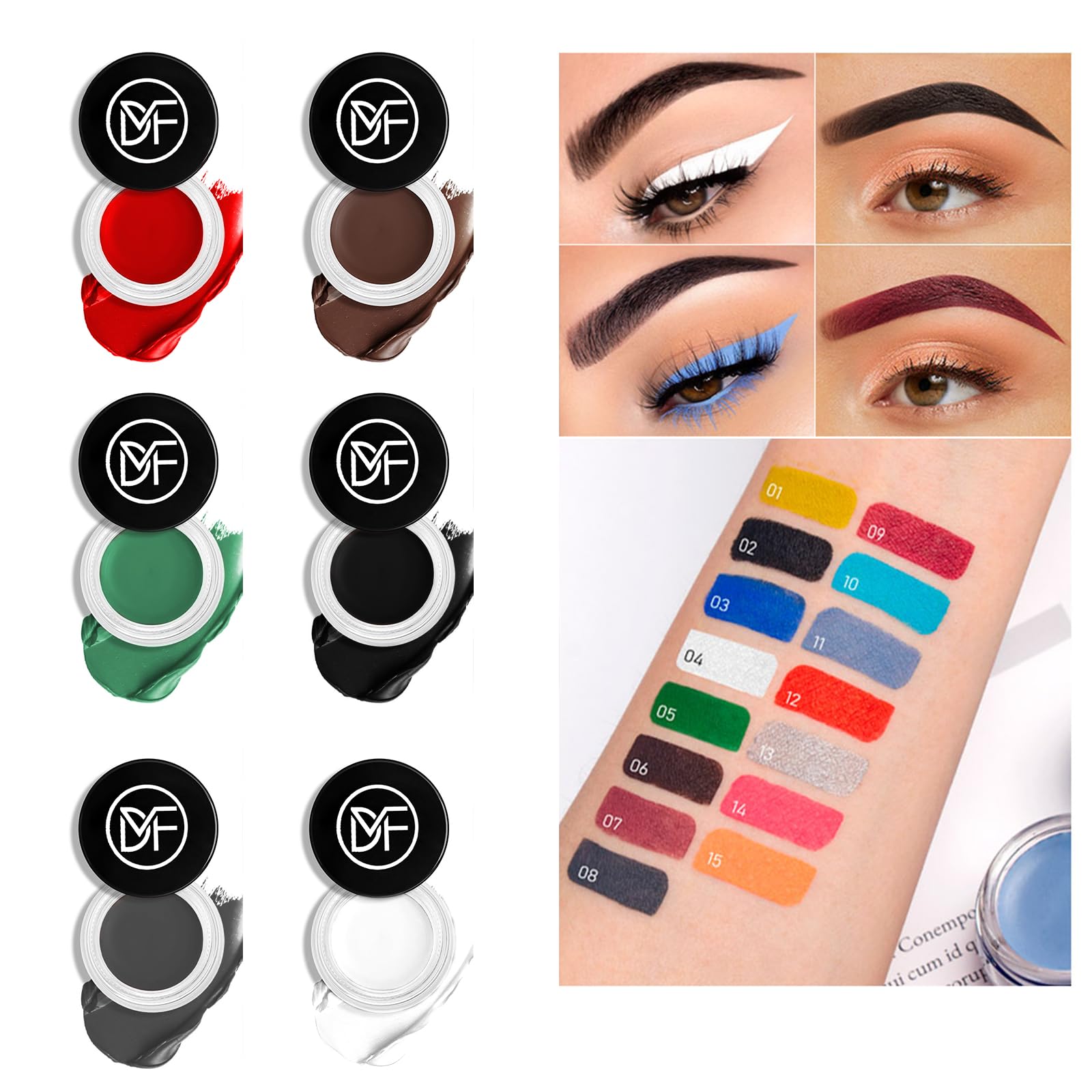 DuralineMakeupFixer creamy gel close-up showing color-true pigment for bold definition.