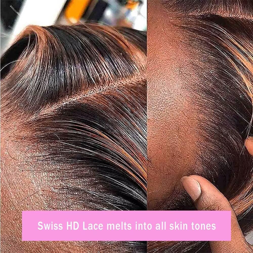 Durgio Ombre Highlight 13x6 lace front wig cap construction with secure fit