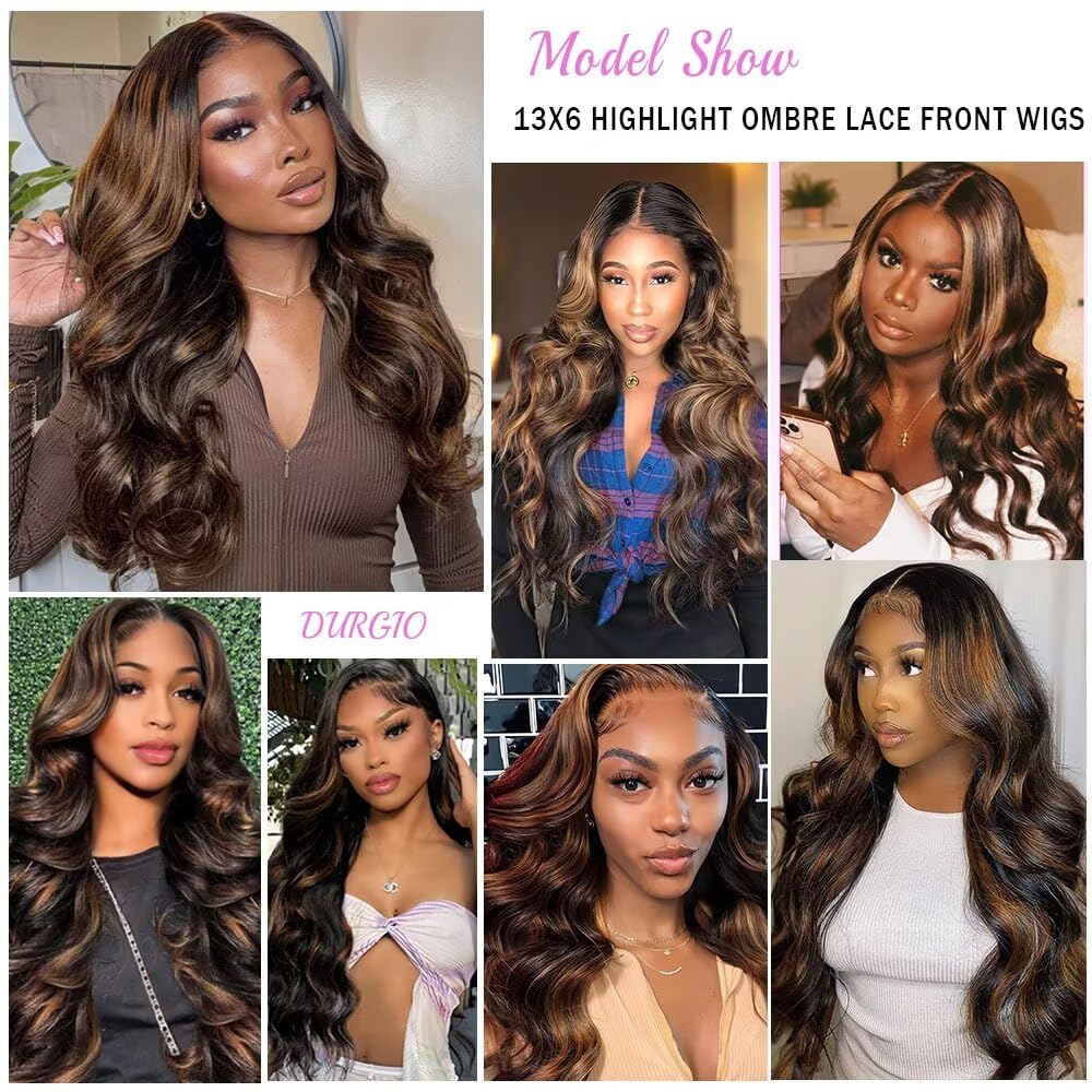Durgio Ombre Highlight 13x6 wig ready to wear for events and daily use