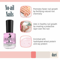 duri Rejuvacote 1 base coat application for smoother nail surface