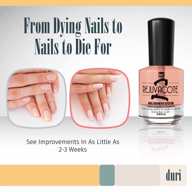 Duri Rejuvacote 2 Sensitive nails before after hints at improved flexibility
