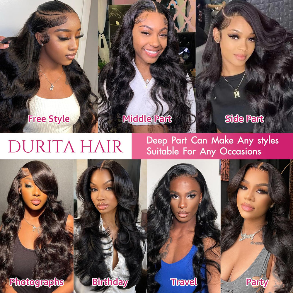 Durita body wave wig suitable for daily wear or special occasions