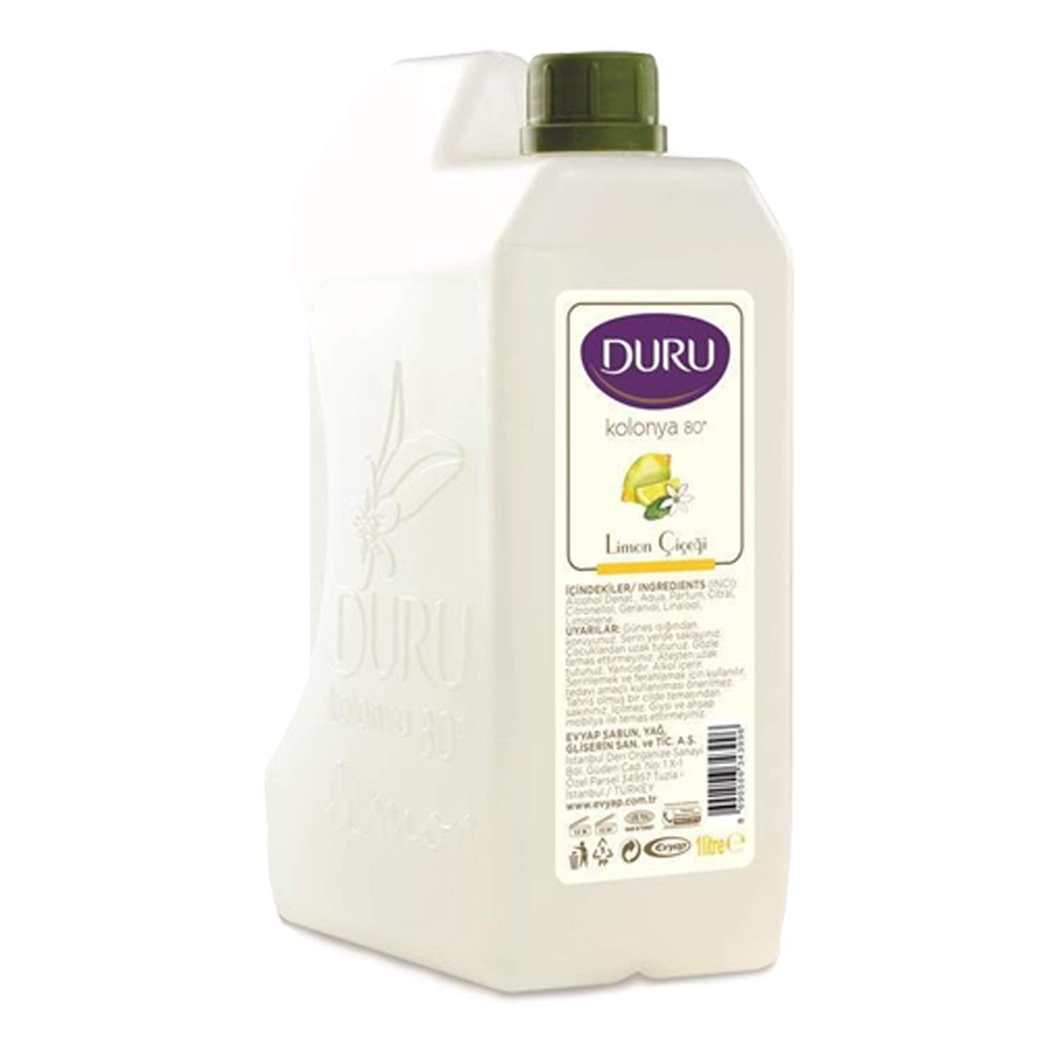Duru Cologne Lemon 900ml bottle shown for daily freshness.