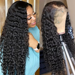 Durya wig 20in deep wave with baby hairs for natural hairline realism.