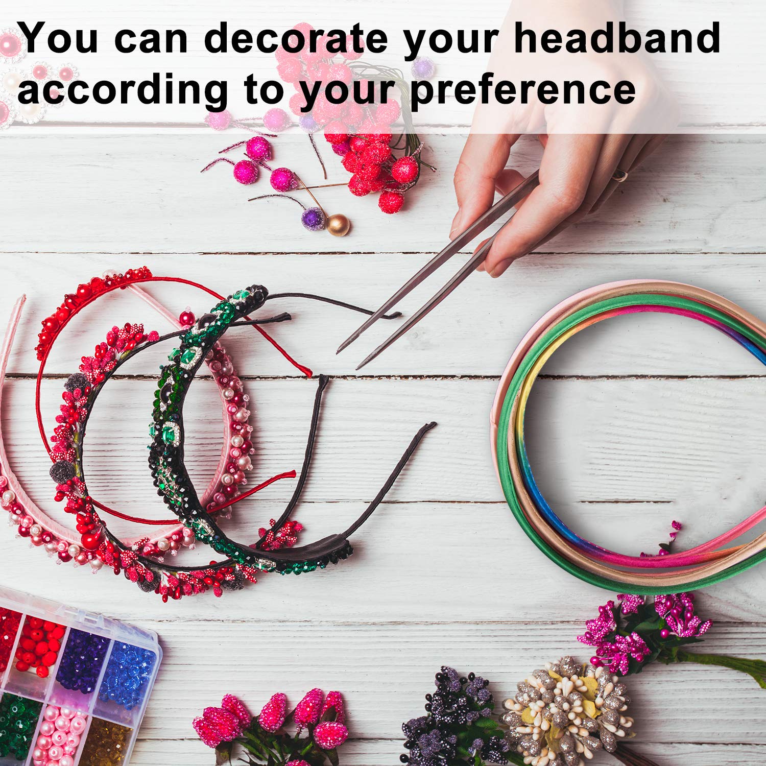 Duufin satin headbands are ideal for at-home DIY crafts and projects.
