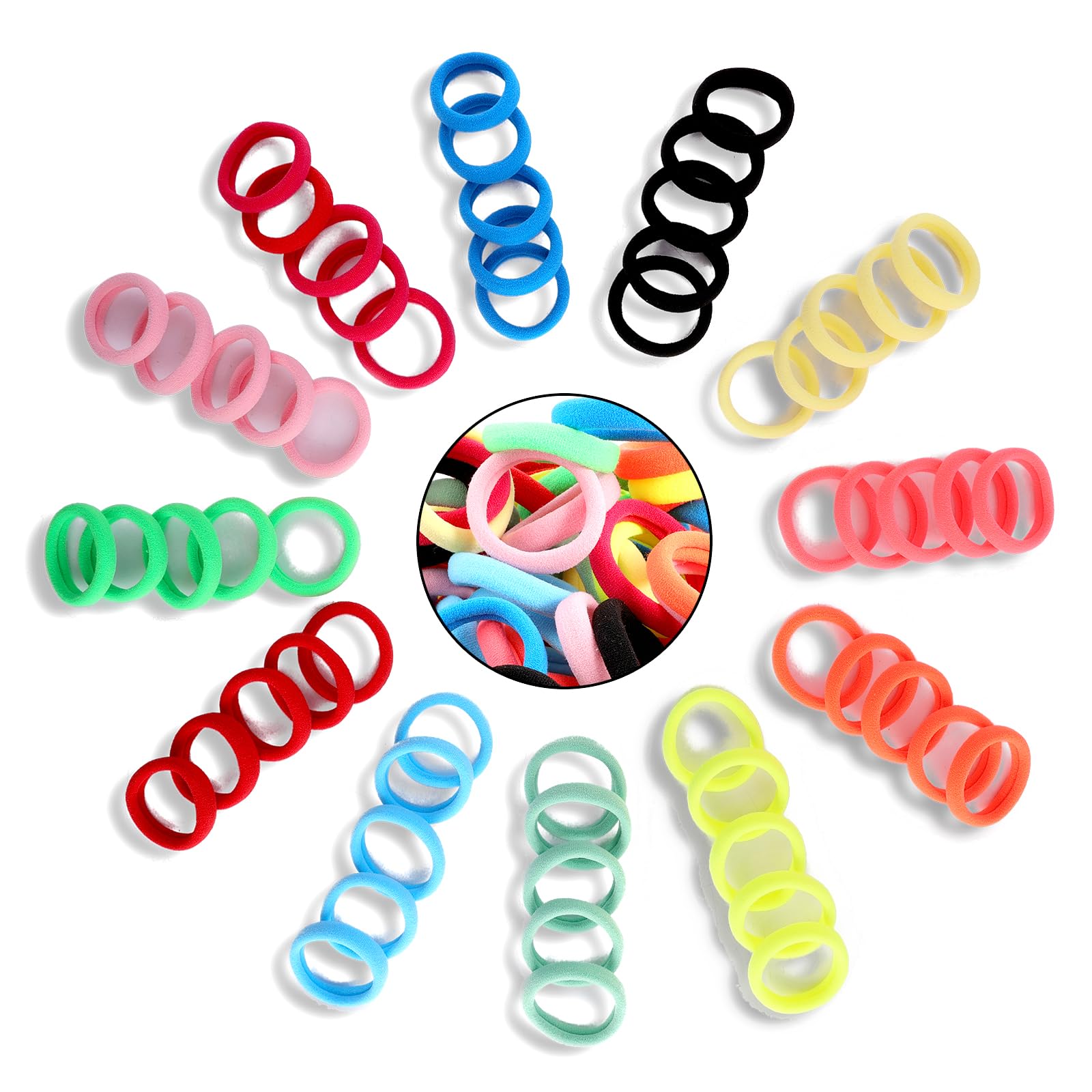 DWKFEOQ kids and women wearing hair ties for school, office, or gym