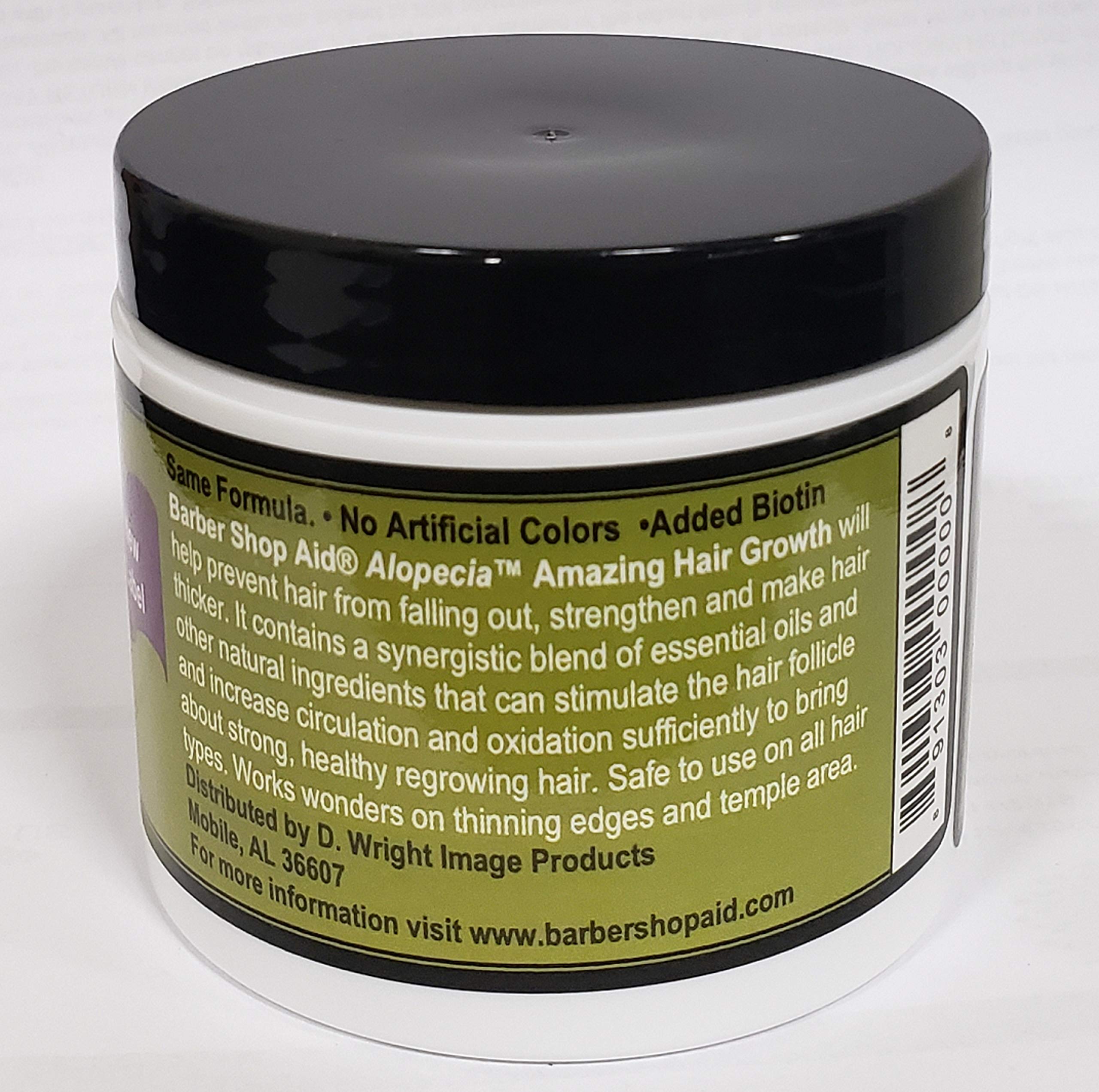 D WRIGHT Alopecia hair growth dressing applied to scalp