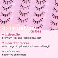 DX Grandway LK02 3D volume lashes—manga-inspired flutter