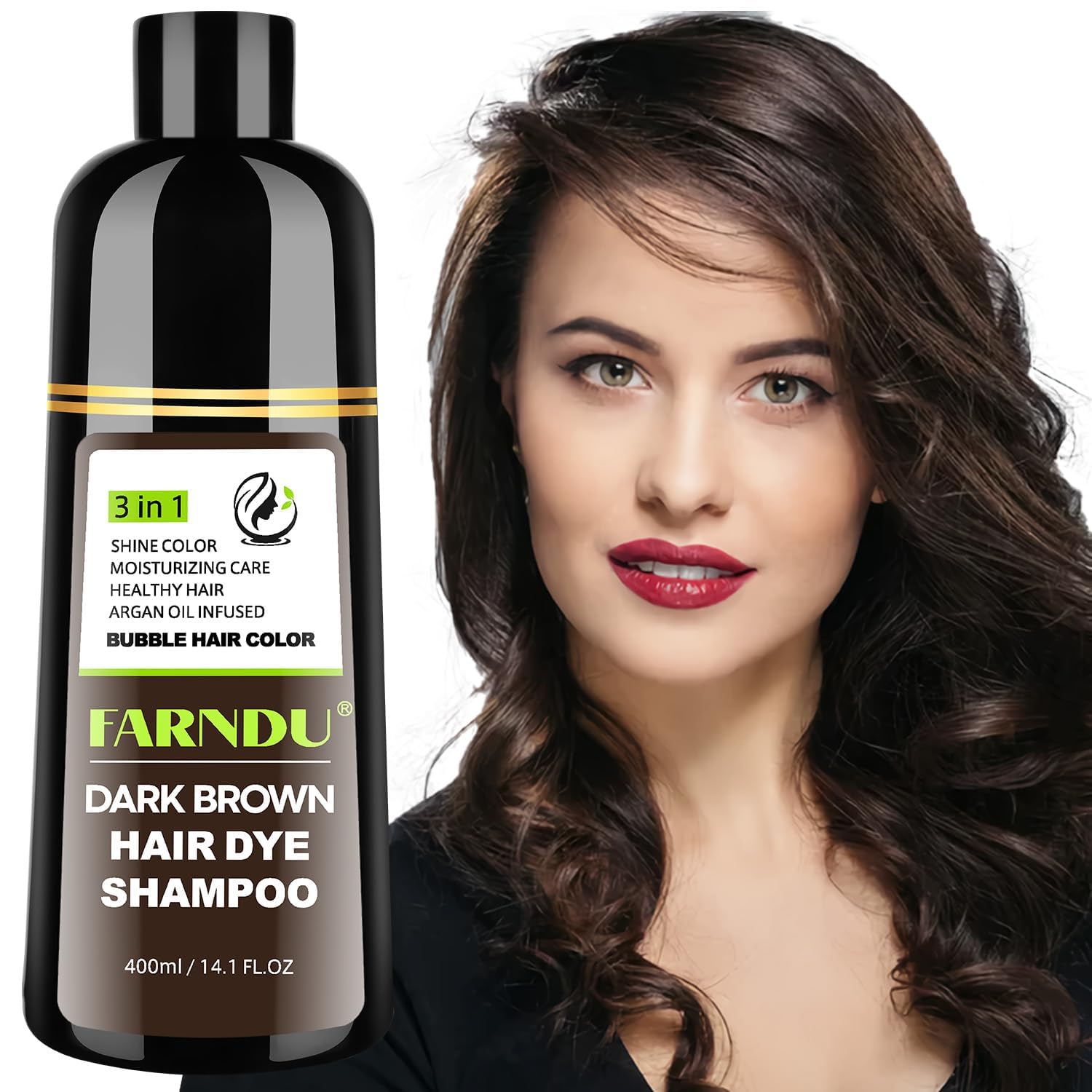 DYEING 221 BC FarnDu dark brown shampoo bottle for easy at home color