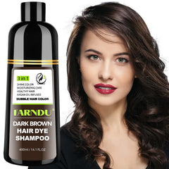 DYEING 221 BC FarnDu dark brown shampoo bottle for easy at home color