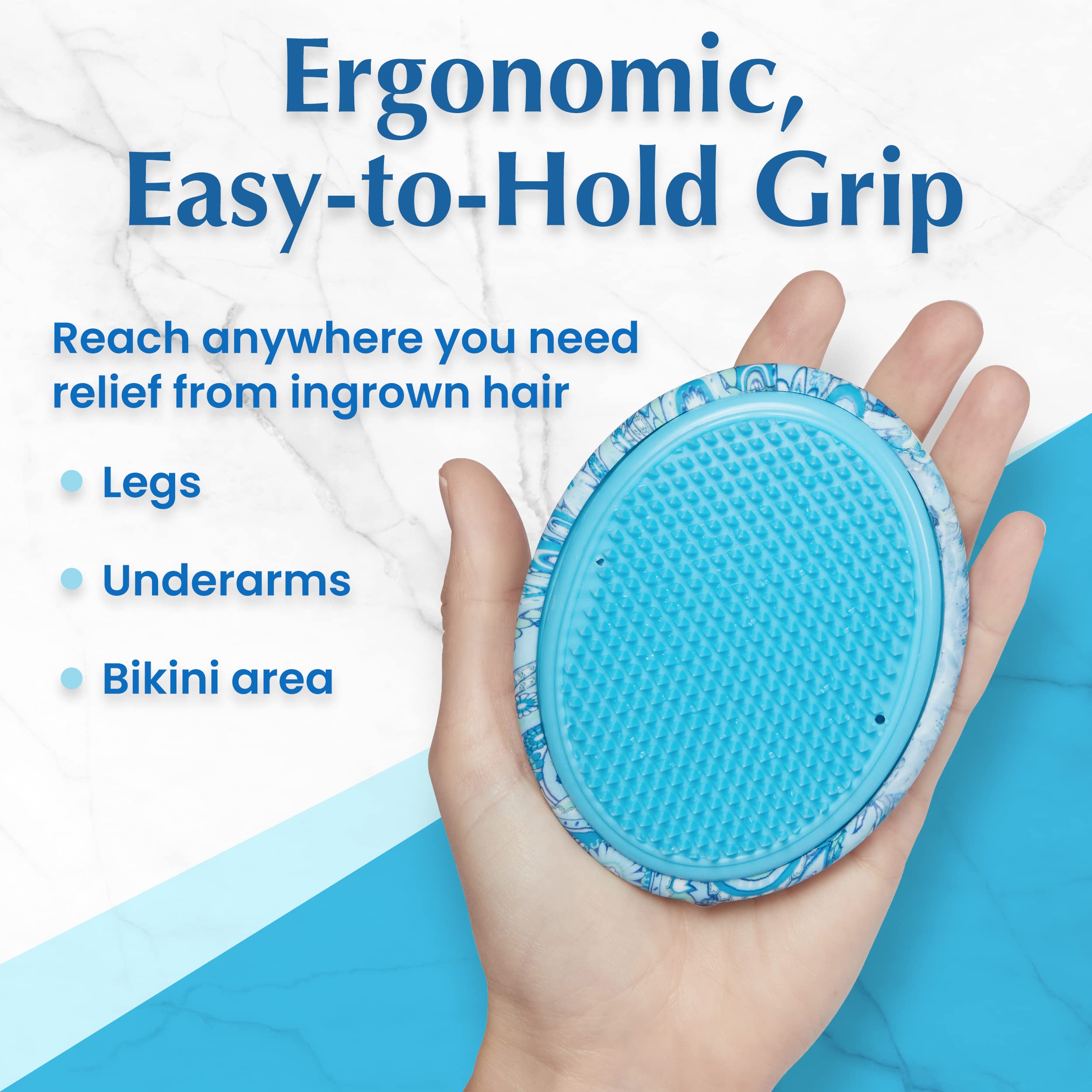 Dylonic Body Brush bikini-line-armpit-use for precise, gentle exfoliation.