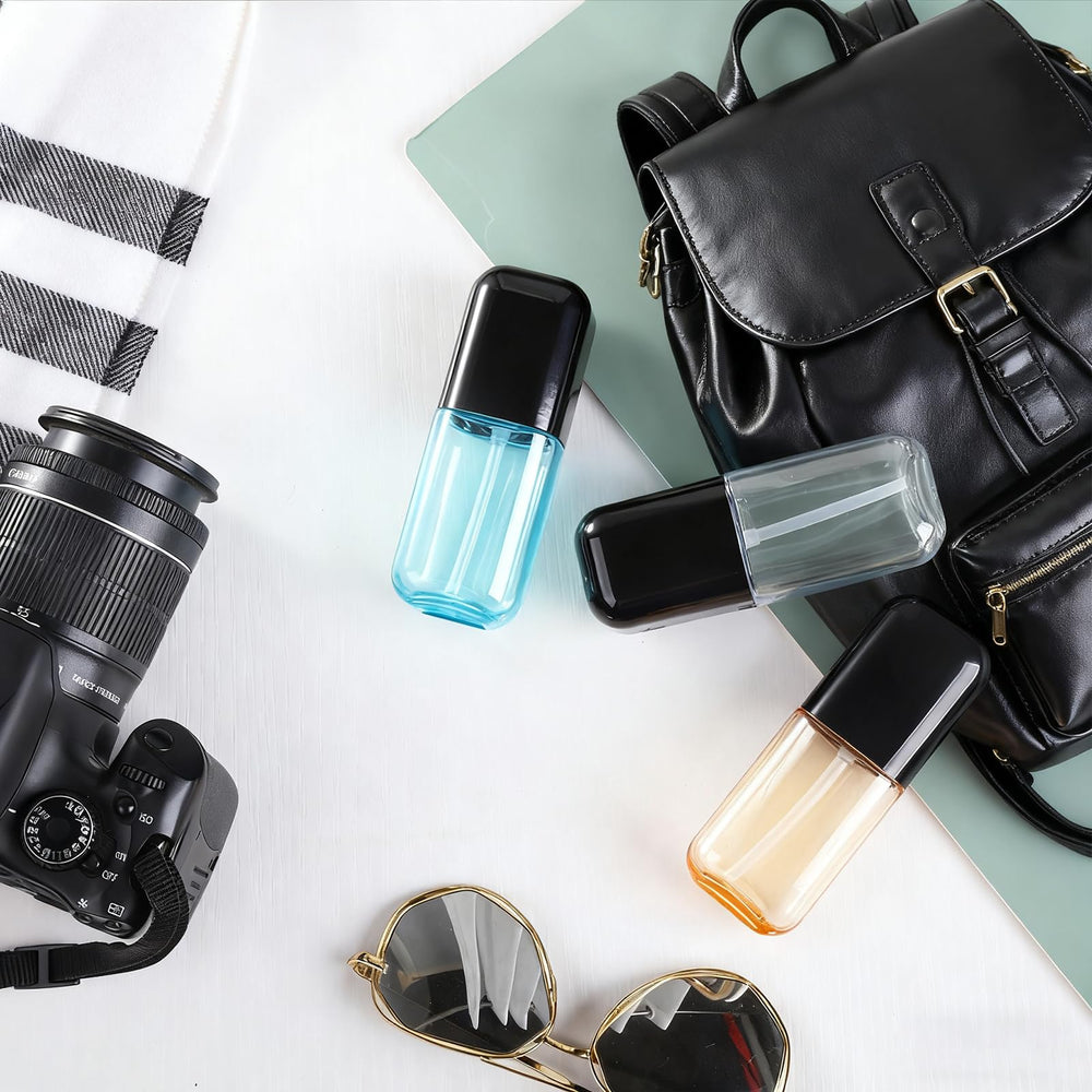 Dymoece travel spray bottle 2.7oz transparent body highlights contents at a glance