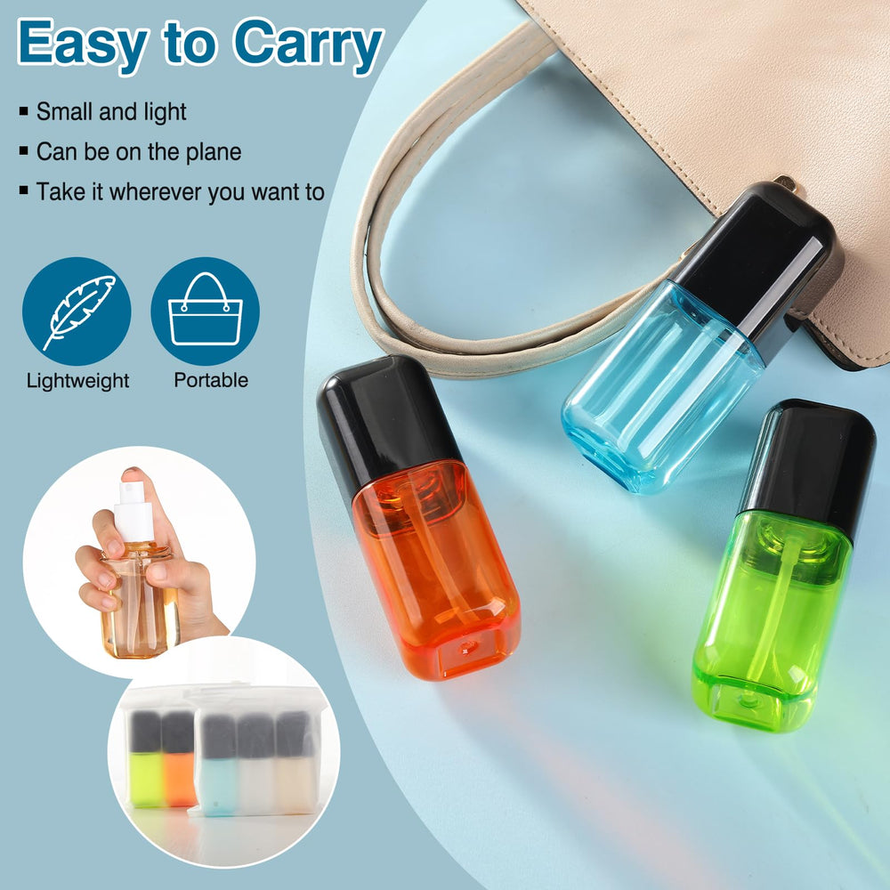 Dymoece clear bottles show visible liquid levels for easy refills.
