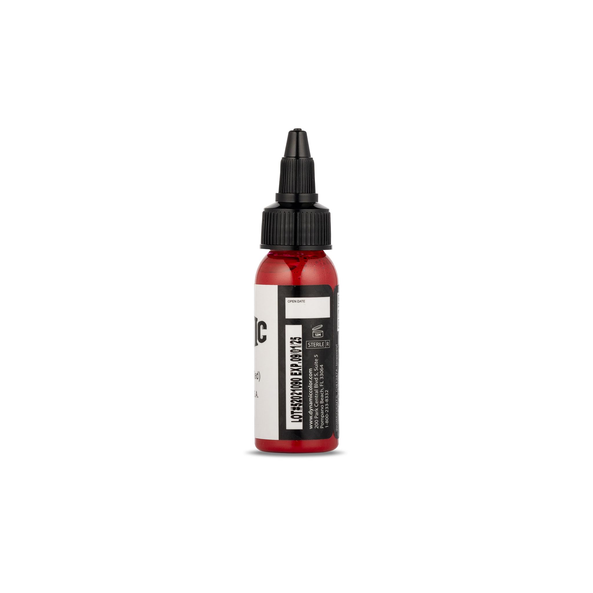 Dynamic Color Burgundy Red ink close-up reveals rich pigment for smooth shading.
