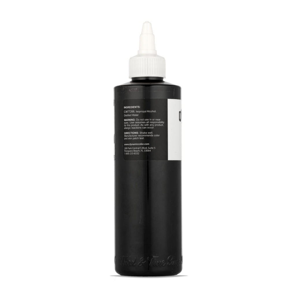 Dynamic Color Co black ink pour demonstrates smooth flow for outlines and shading