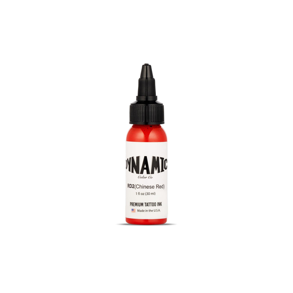 Dynamic Color Co Chinese Red ink bottle cap shows vibrant pigment for precise outlining and clean lines.