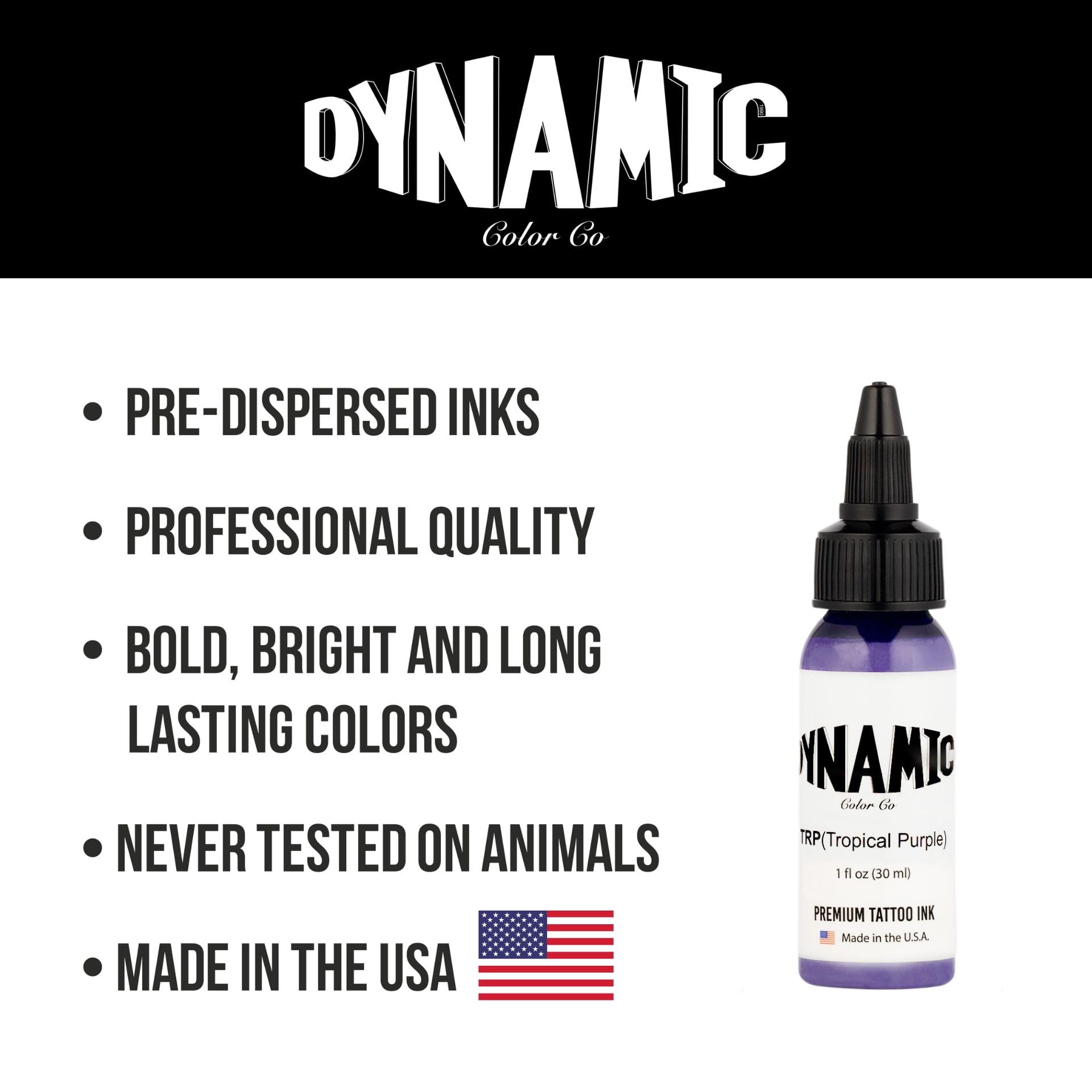 Professional artist uses Tropical Purple ink during a session for bold studio-ready results.