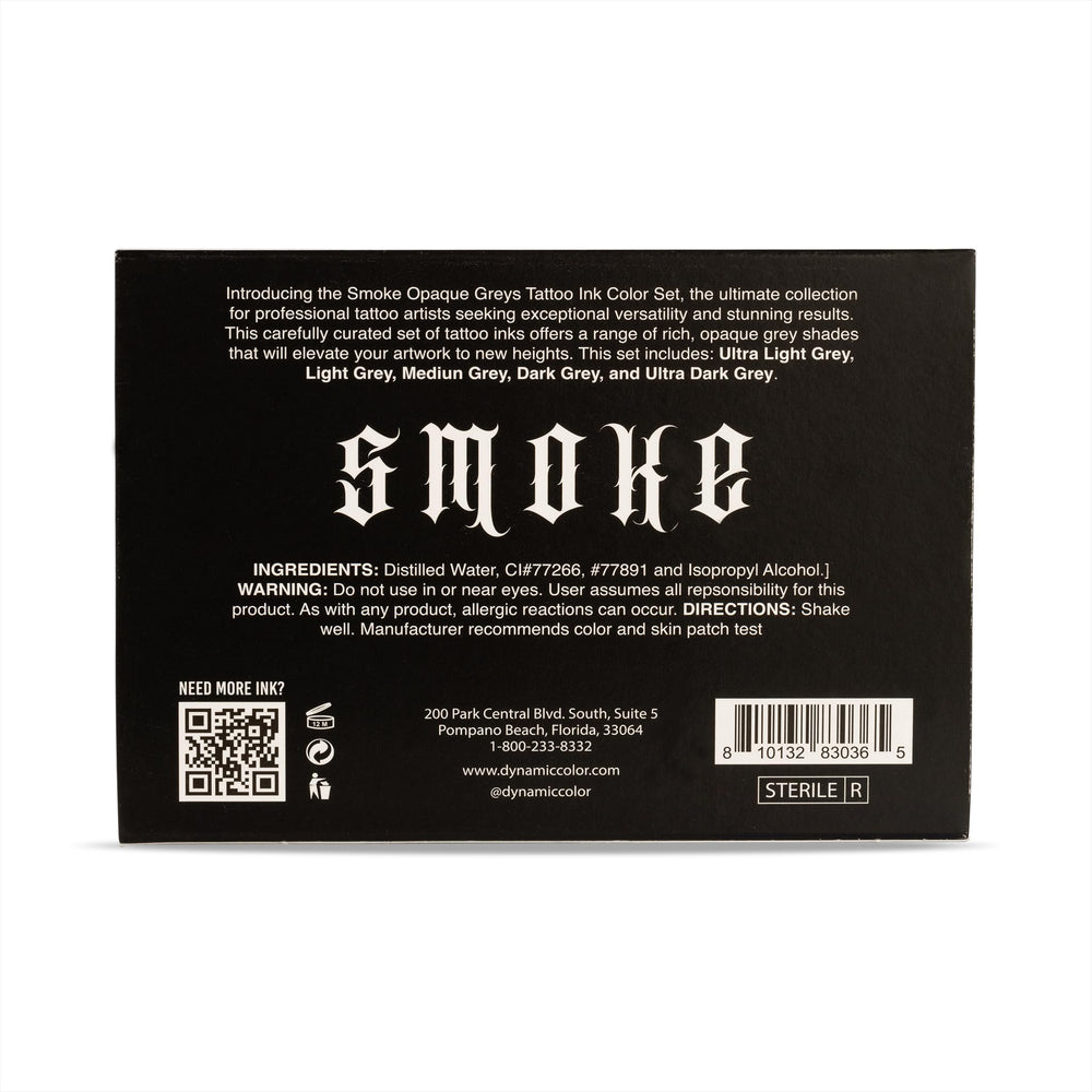 Dynamic Color Co Smoke Set light grey ink for soft transitions and clean coverage.