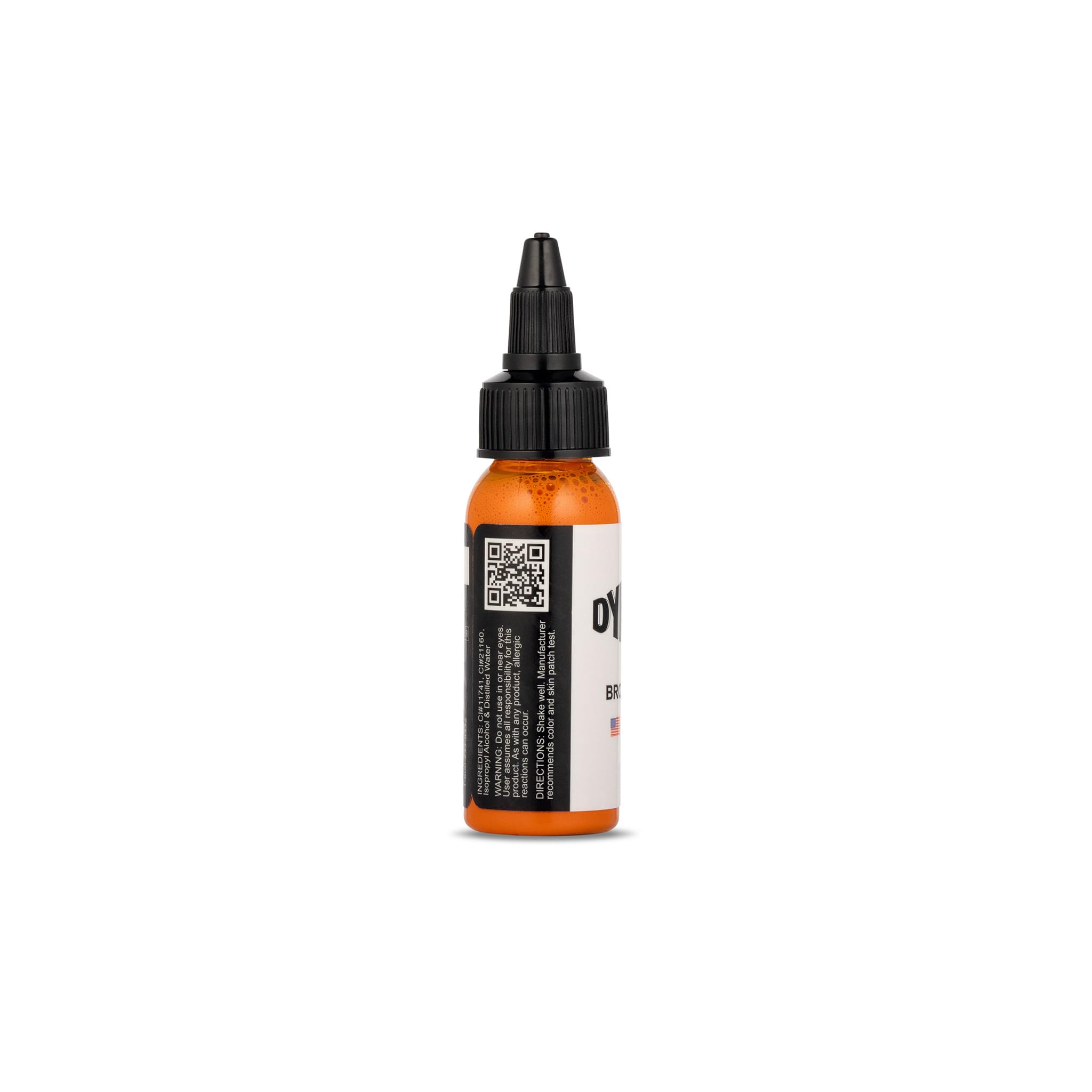 Dynamic Color Co sterilized ink bottle label emphasizes hygiene and authenticity for safe tattooing.