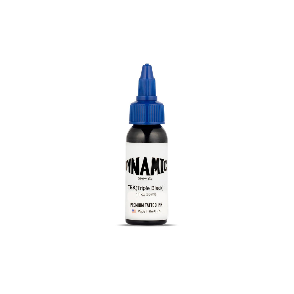 Dynamic Color Co Triple Black Ink Bottle 1oz ready for use.