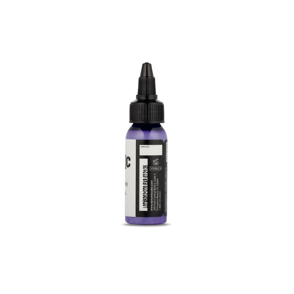 USA-made sterilized Dynamic Color Co bottle with clear label confirms hygienic packaging.