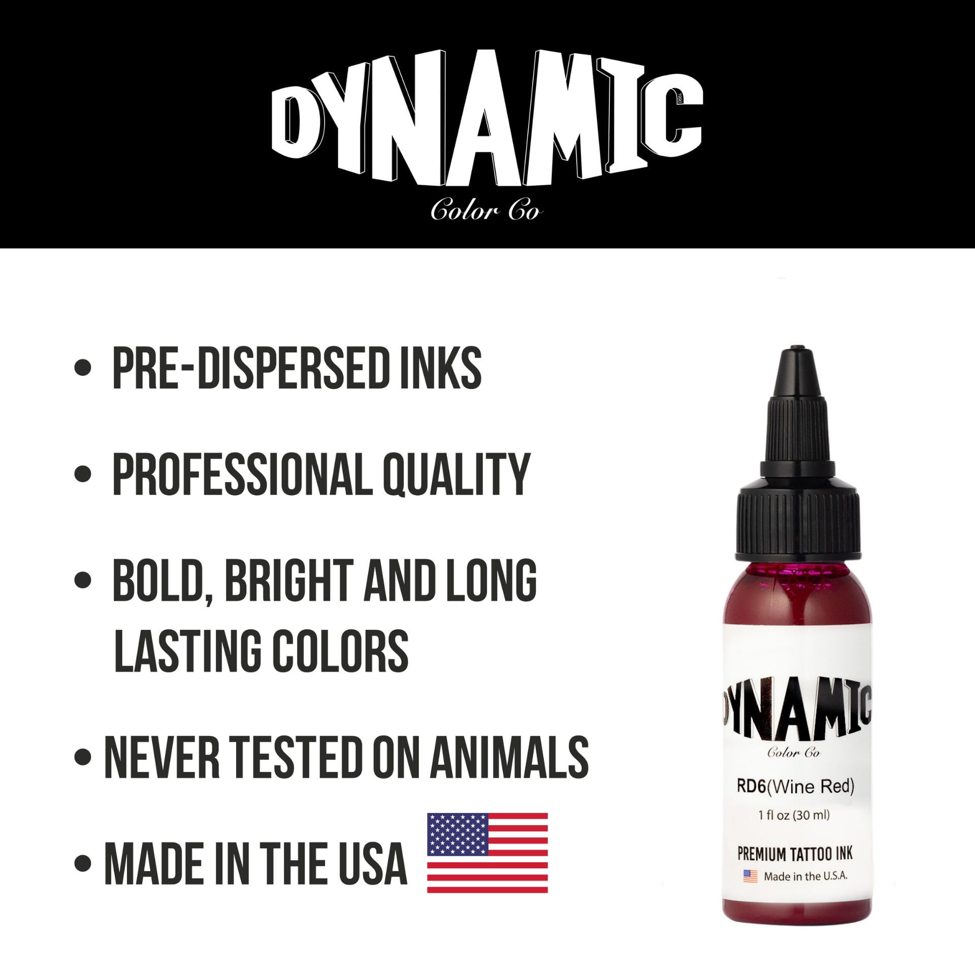 Dynamic Color Co wine red ink sterilized heat-seal confirms hygienic product.