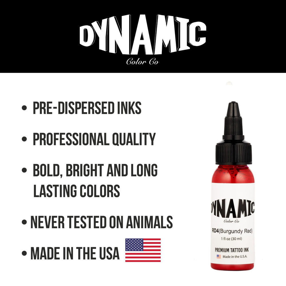 Dynamic Color Made-in-USA stamp on packaging reinforces time-tested quality.