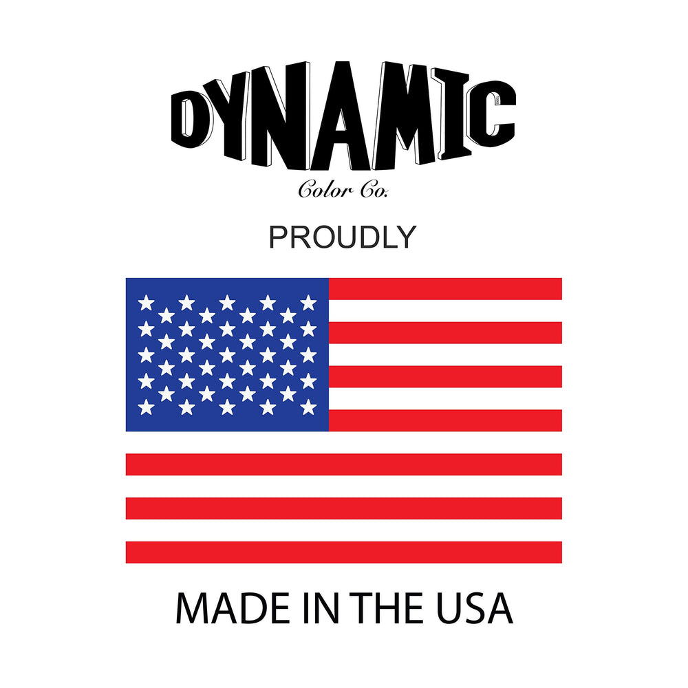 Dynamic Color vegan not-tested badge signifies cruelty-free ink for artists.