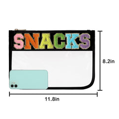 DYSHAYEN chenille letters bright patches on pouch add bold, durable branding
