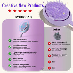 DYUHOOAO scalp massager USB charging port highlights cordless convenience.