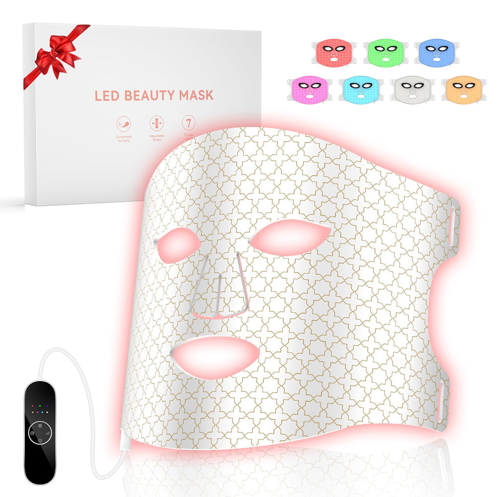 DZAVOK red-light-mask front view for at-home anti-aging therapy