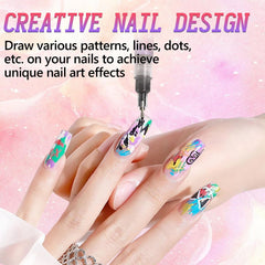 DZCKTFYGRT nail art pens enable DIY intricate designs at home.