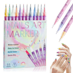 DZCKTFYGRT nail art pens 0.5mm tip for precise floral and line work