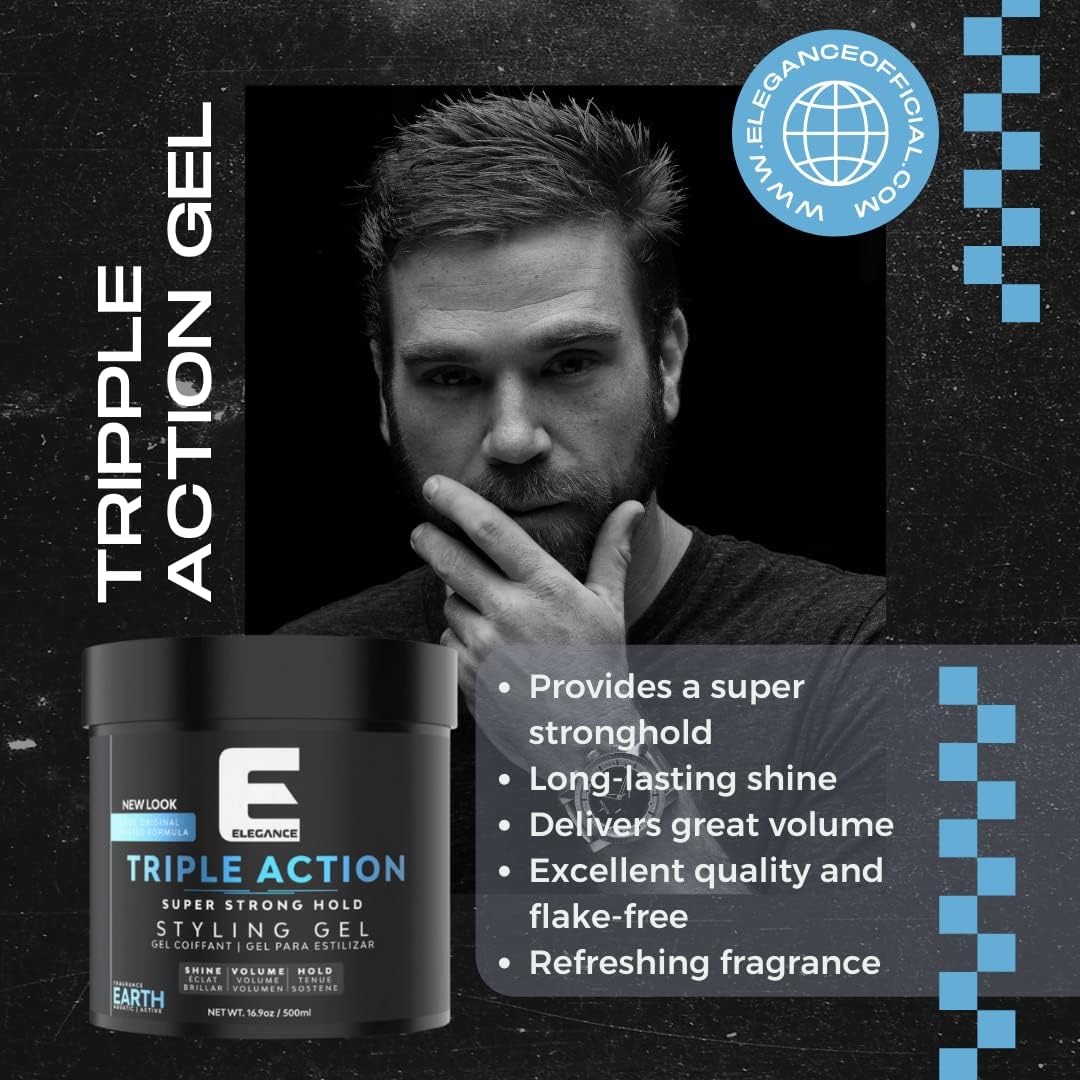Flake-free formula from E Elegance Earth Fragrance keeps hair clean and light.
