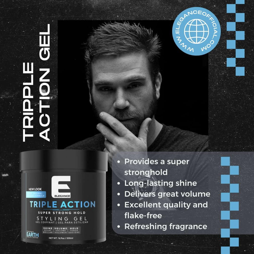 Flake-free formula from E Elegance Earth Fragrance keeps hair clean and light.