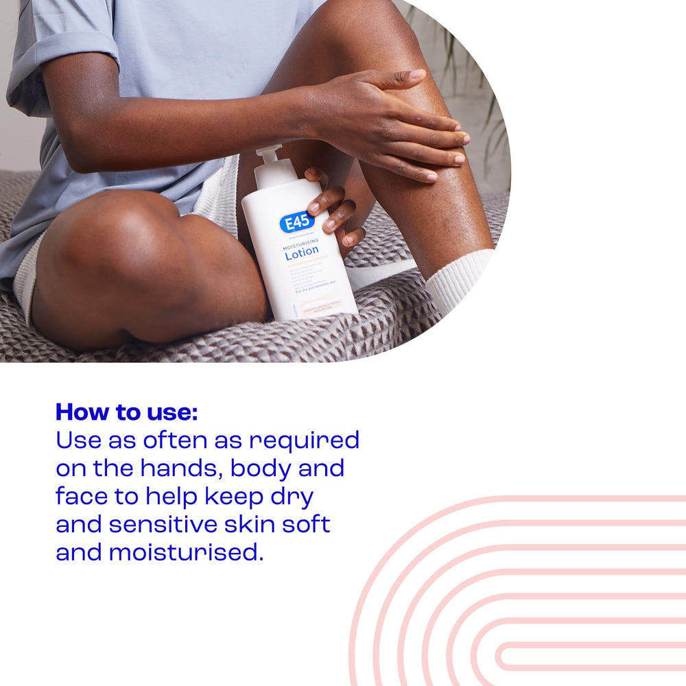 After-application, the skin looks softer and more comfortable with E45.