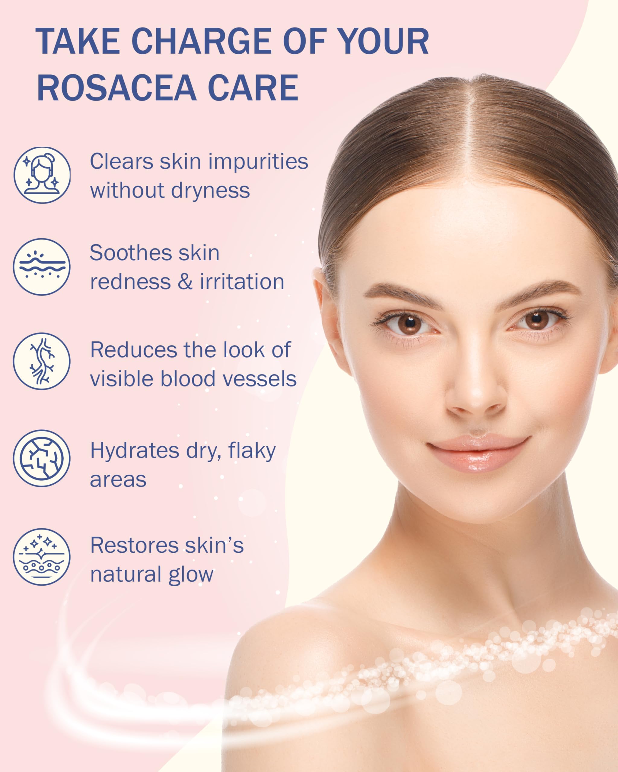 e70 face wash on damp skin illustrates easy morning and night routine