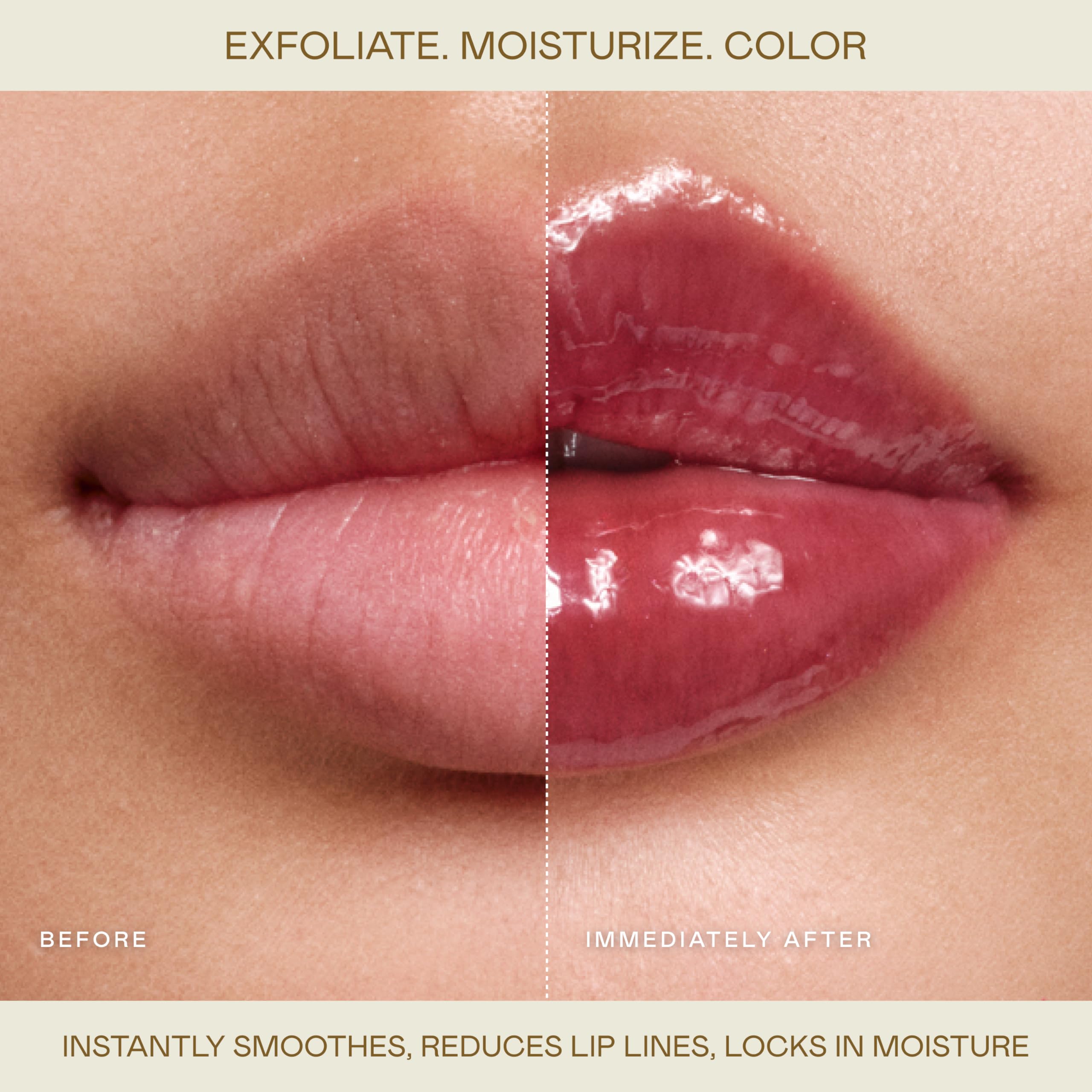 EADEM Le Chouchou Bisous Fig Sauce swatch highlights sheer tint for daily natural color.