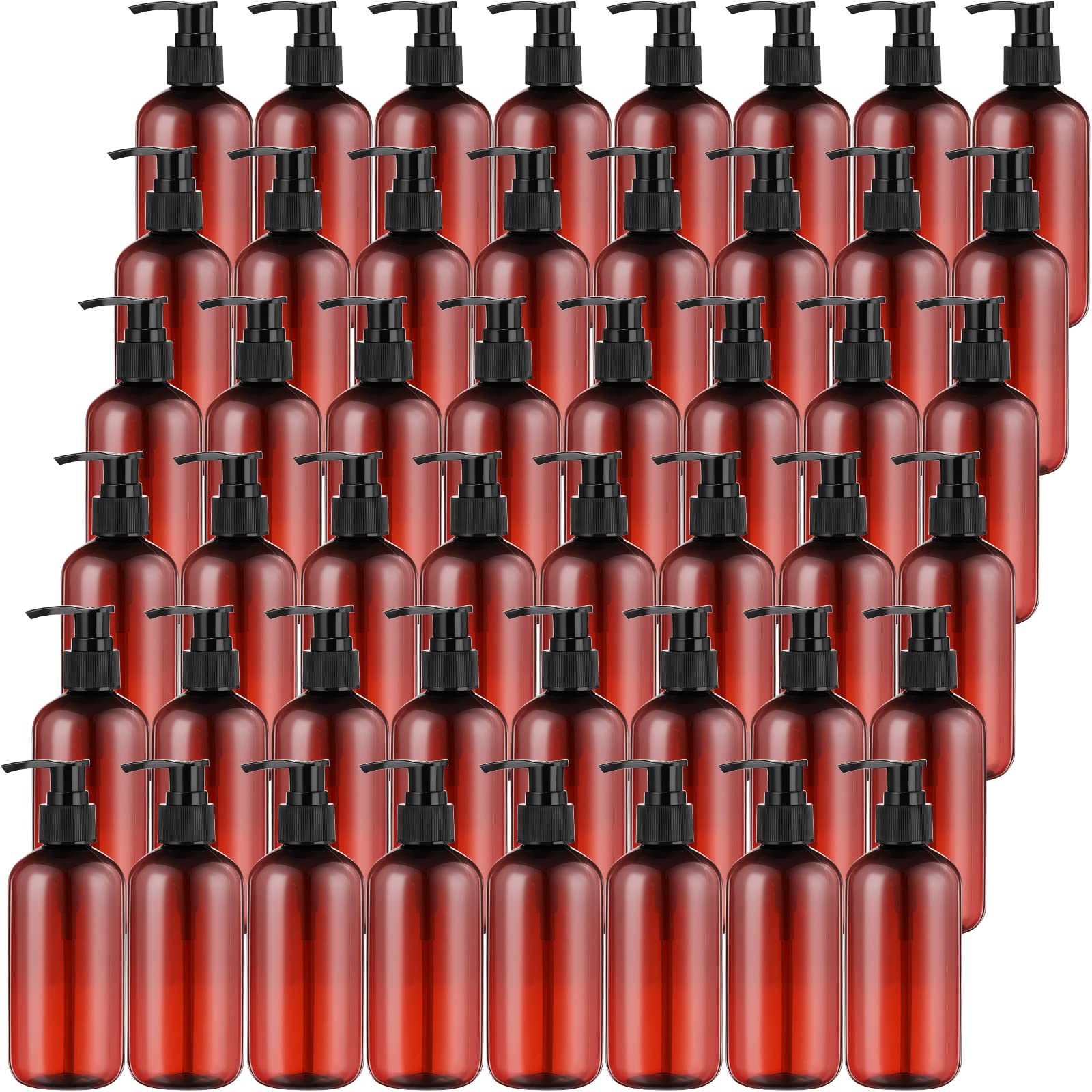Eaasty 48-pack pump bottle dispenser pack for bulk refills and sharing
