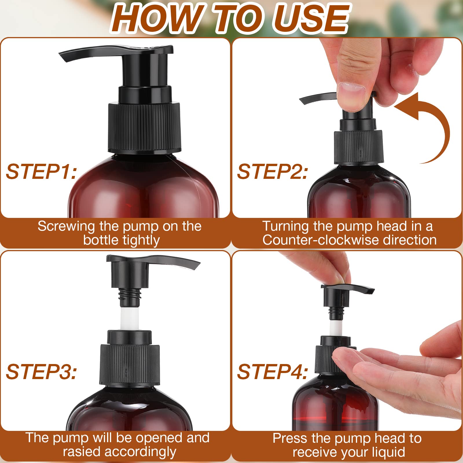 Eaasty pump bottle with black pump ensures reliable daily dispensing