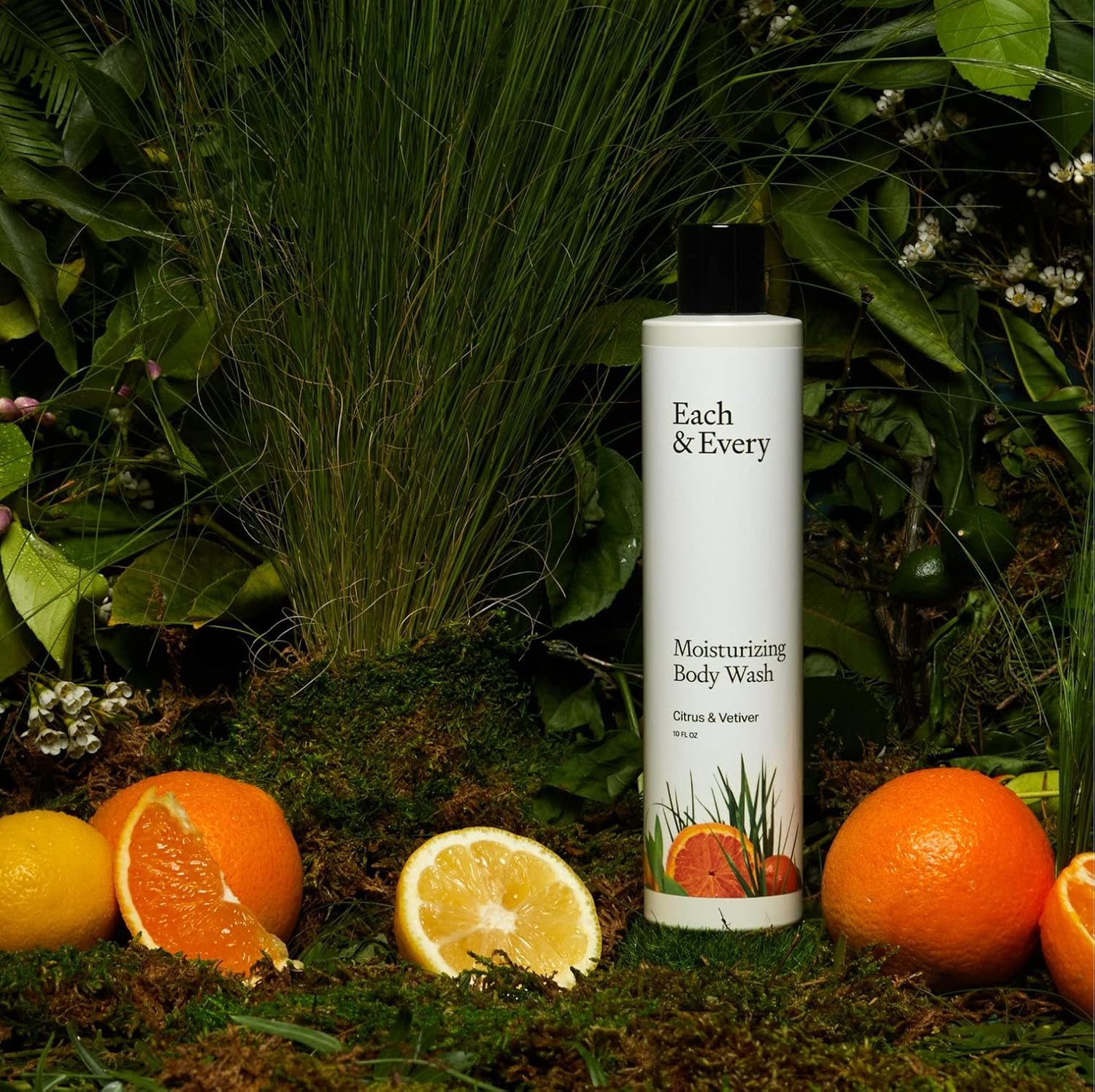 Close-up foam from Each & Every sensitive skin body wash for gentle moisture.