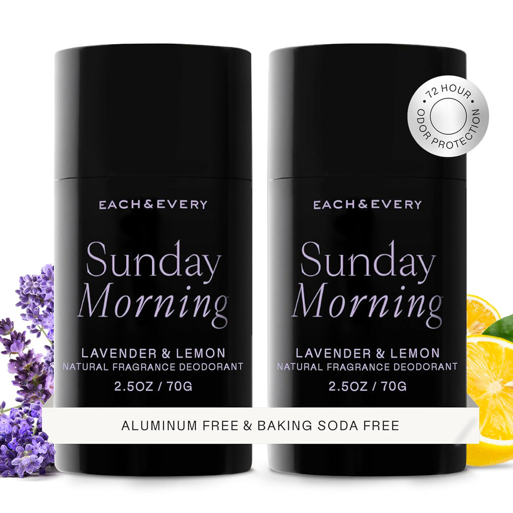 Each & Every aluminum-free lavender-lemon deodorant can offers all-day odor protection