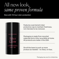 Each & Every deodorant glide demonstrates smooth application for sensitive skin.