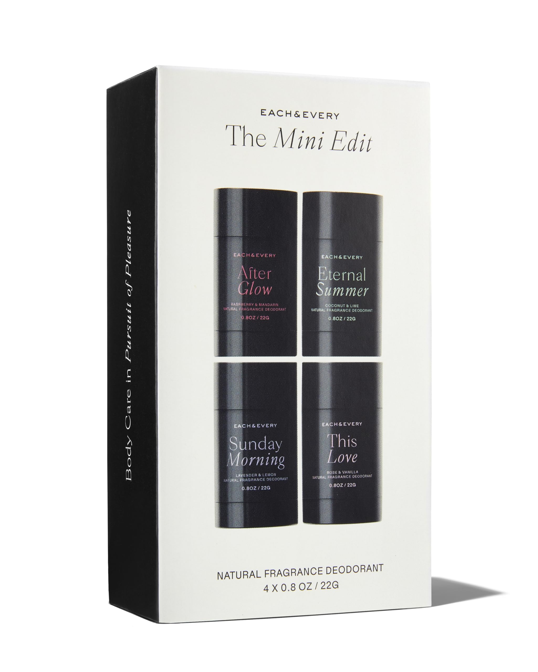 Each & Every Vegan Cruelty-Free Packaging emphasizes sustainable packaging