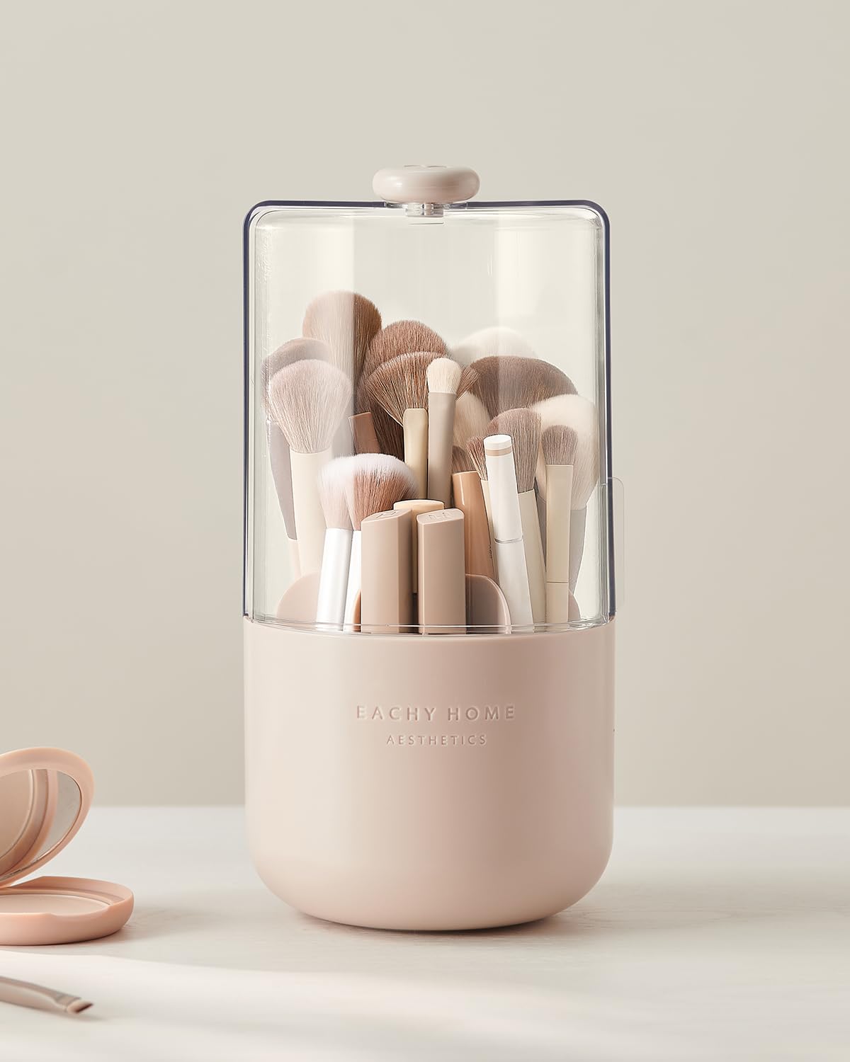 EACHY dustproof lid keeps brushes clean between uses