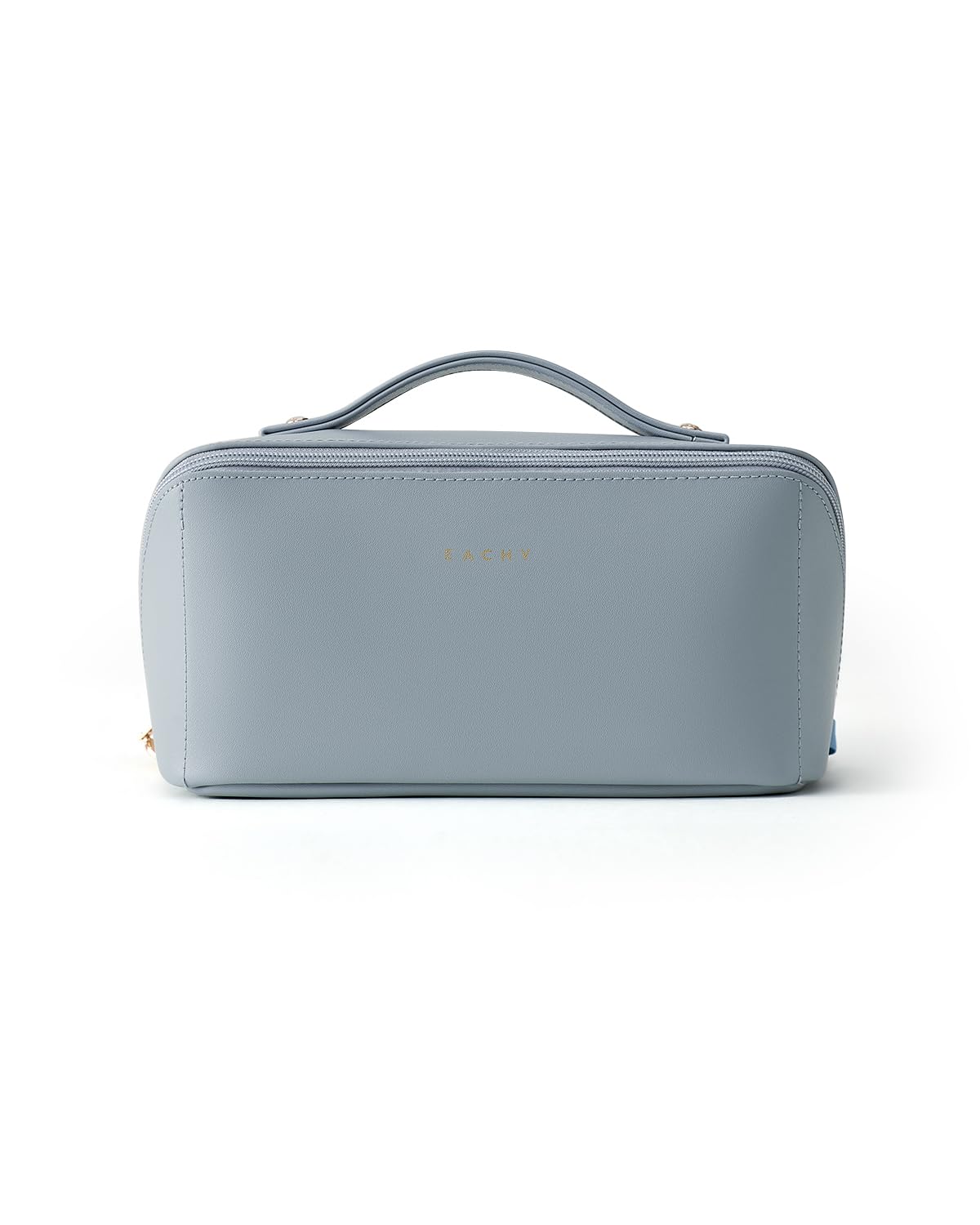 EACHY travel makeup bag inflatable padding packaging keeps bag crease-free on arrival.