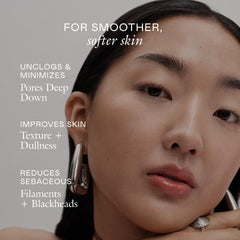 EADEM Cashmere Peel close-up texture shows creamy emulsion nourishing while refining pores