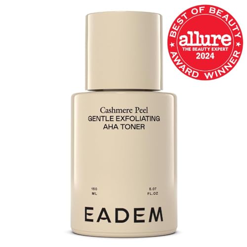 EADEM Cashmere Peel milky essence pour demonstrates gentle exfoliation and hydration